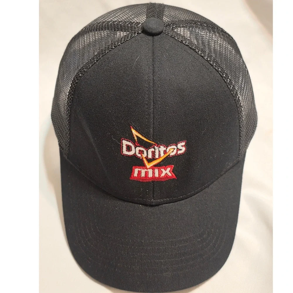 Port Authority‎ Doritos Mix Embroidered Trucker Hat Mens Black Mesh Snapback Cap